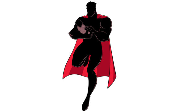 Download Super Dad with Baby Silhouette - Baby silhouette Collection